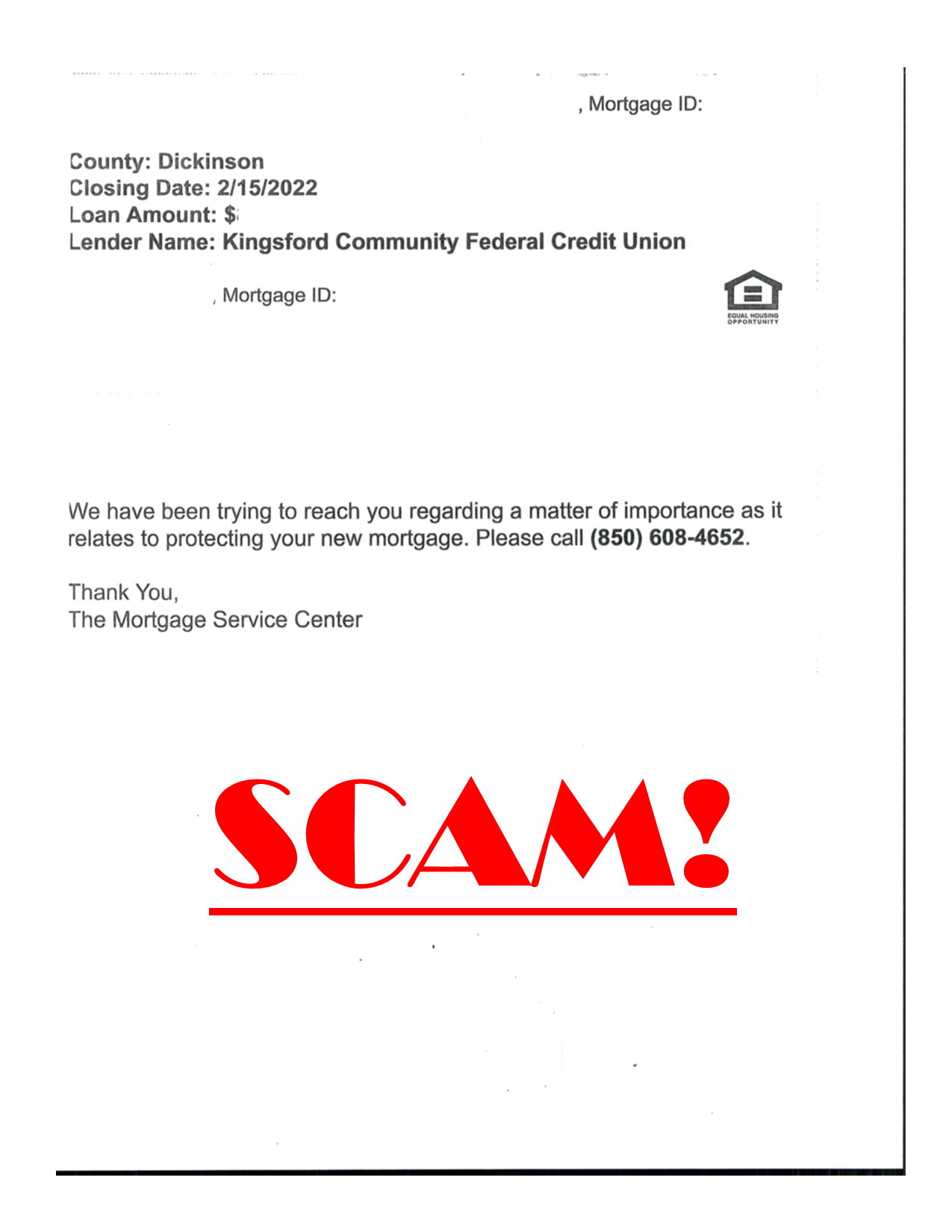 SCAM!! SCAM!!
