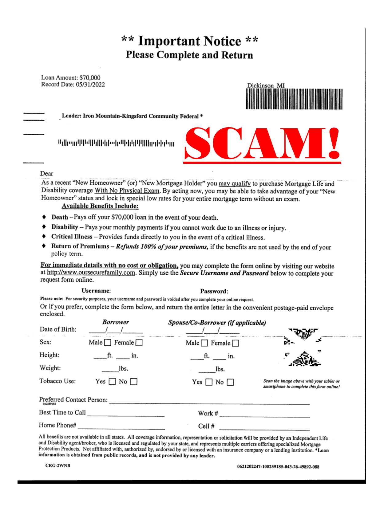 Scam letter 2 Scam letter 2